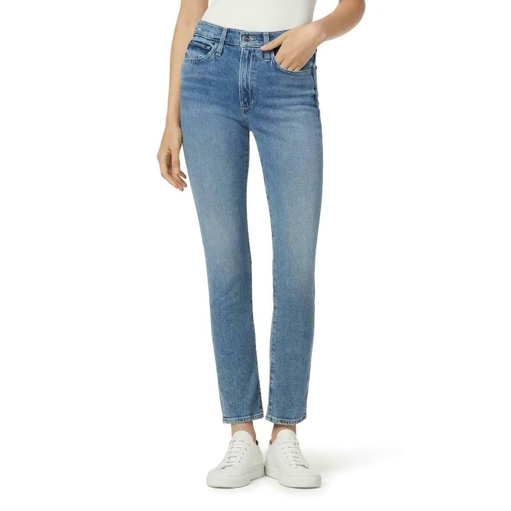Joe's Jeans The Luna High Rise Cigarette Crop Jeans Light Washed Denim 24